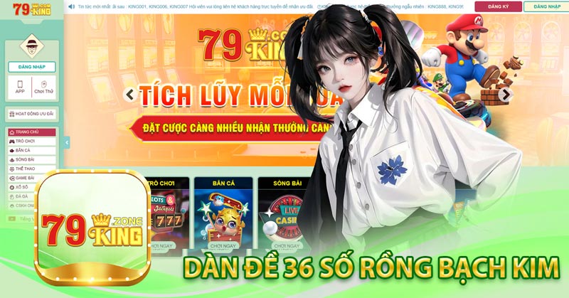 Dàn đề 36 số rồng bạch kim